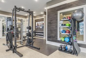 Expansive fitness center